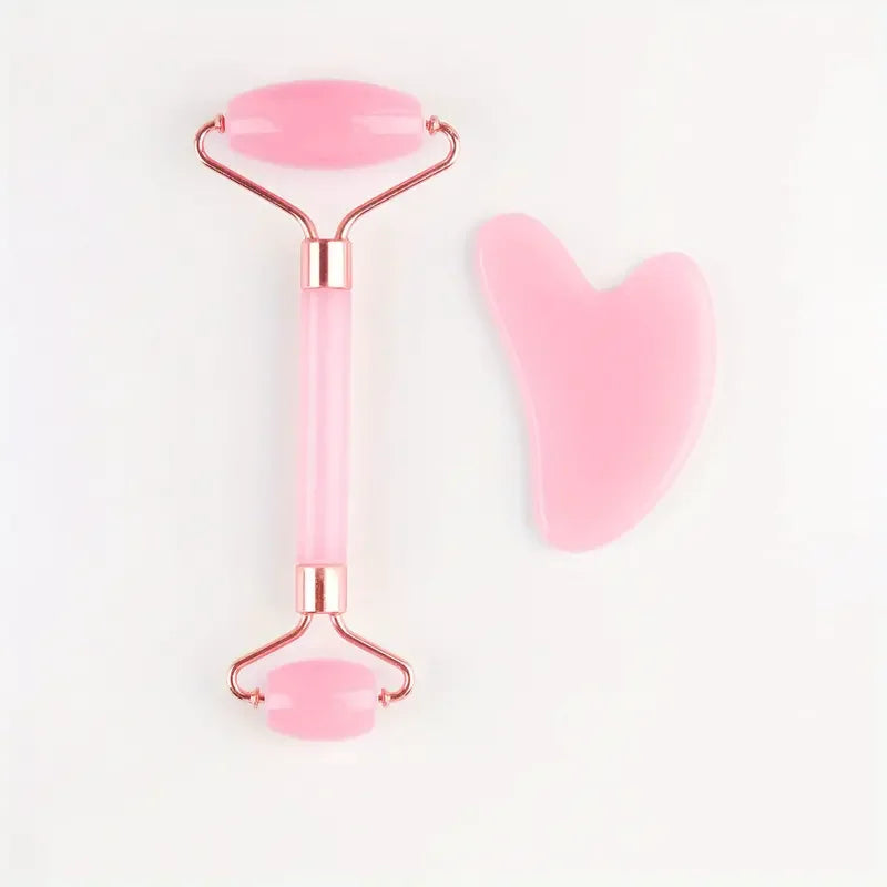 🌸 Gua Sha de Cuarzo Rosa – La Herramienta de Belleza que Tu Piel Merece ™