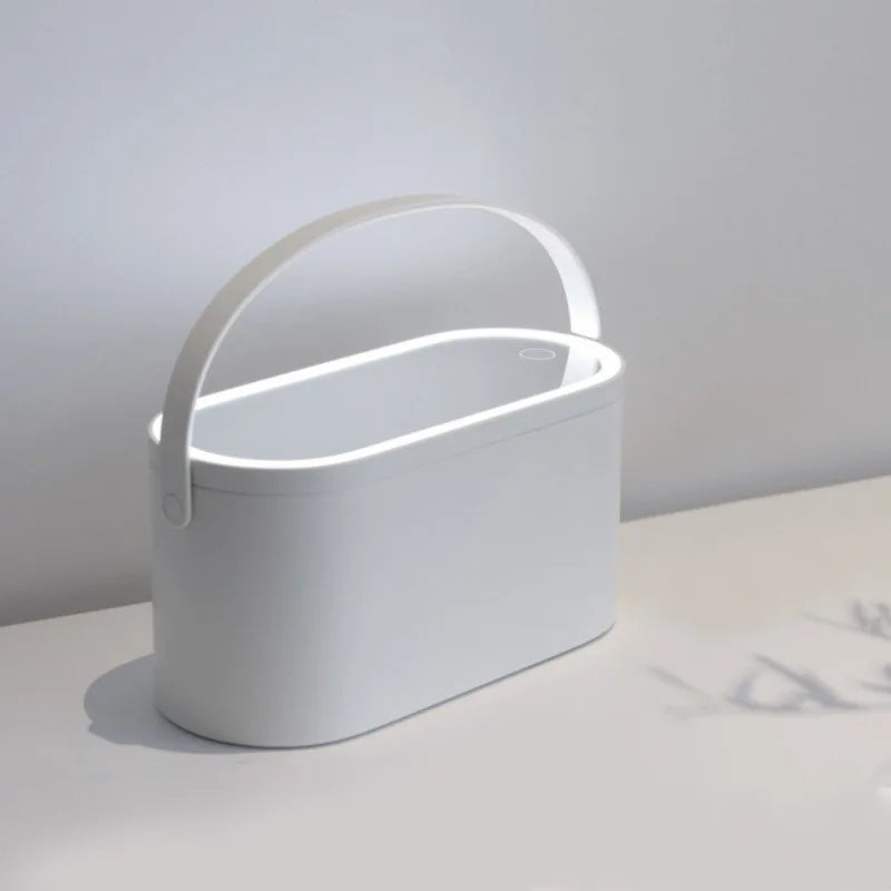 💡 Espejo de Maquillaje LED Portátil con Caja Cosmética – Diseño Plegable y Luz Ajustable ™