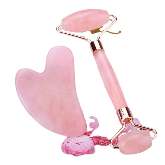 🌸 Gua Sha de Cuarzo Rosa – La Herramienta de Belleza que Tu Piel Merece ™