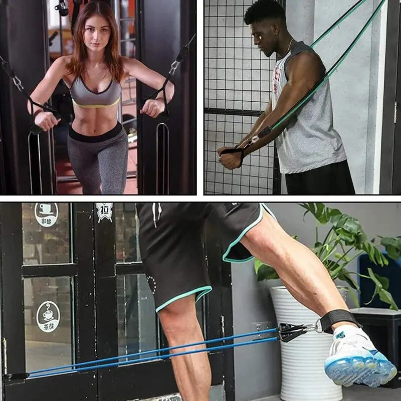Bandas de Resistencia de Látex – 5 Niveles para Entrenamiento Completo ™