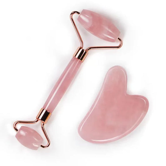 🌸 Gua Sha de Cuarzo Rosa – La Herramienta de Belleza que Tu Piel Merece ™