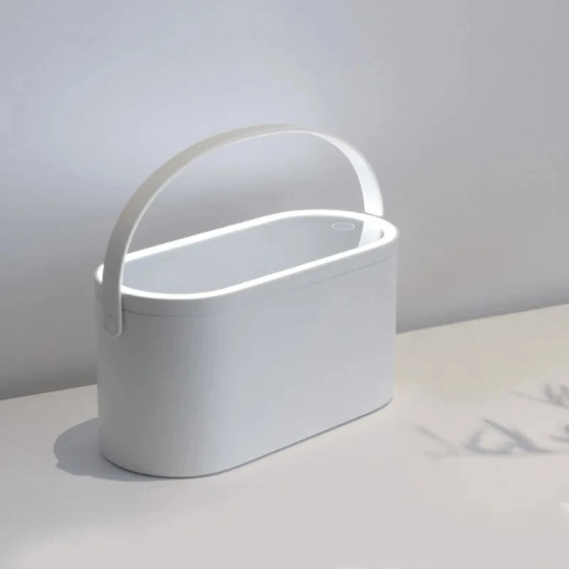 💡 Espejo de Maquillaje LED Portátil con Caja Cosmética – Diseño Plegable y Luz Ajustable ™